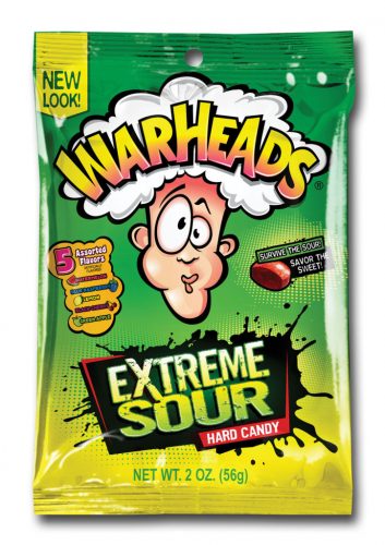 WARHEADS 56 GR EXTREME SOUR PEG BAG